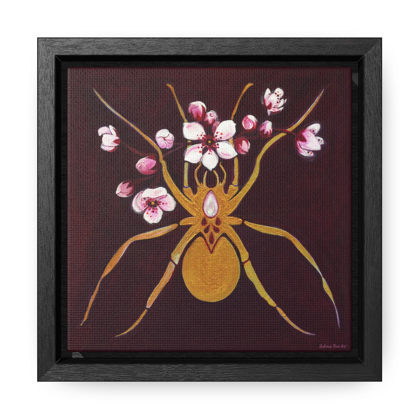 "Gold Spider" Framed Canvas Fine Art Reproduction by Zabrina Fine Art