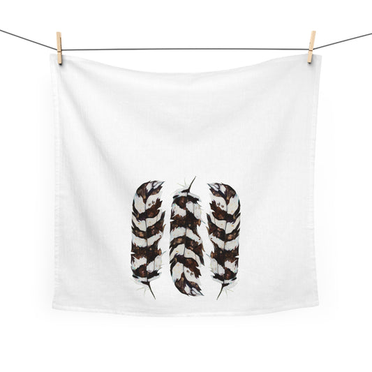 Feather Trio Tea Towel — Rustic Boho Kitchen Decor