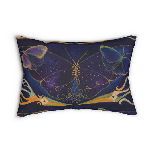 "Gold Threads" Throw Pillow by Zabrina Fine Art