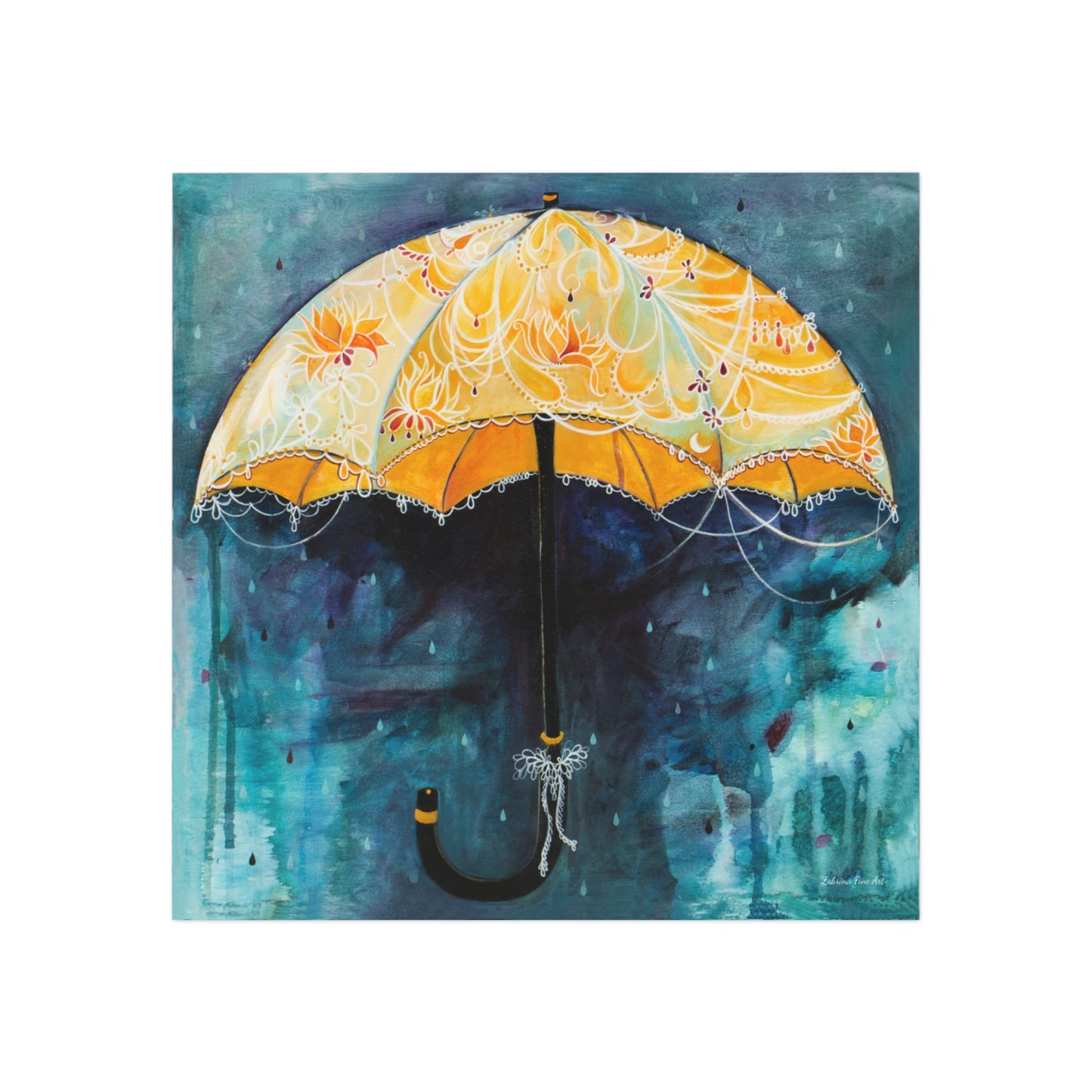 "Rain Glow" Magnet by Zabrina Fine Art