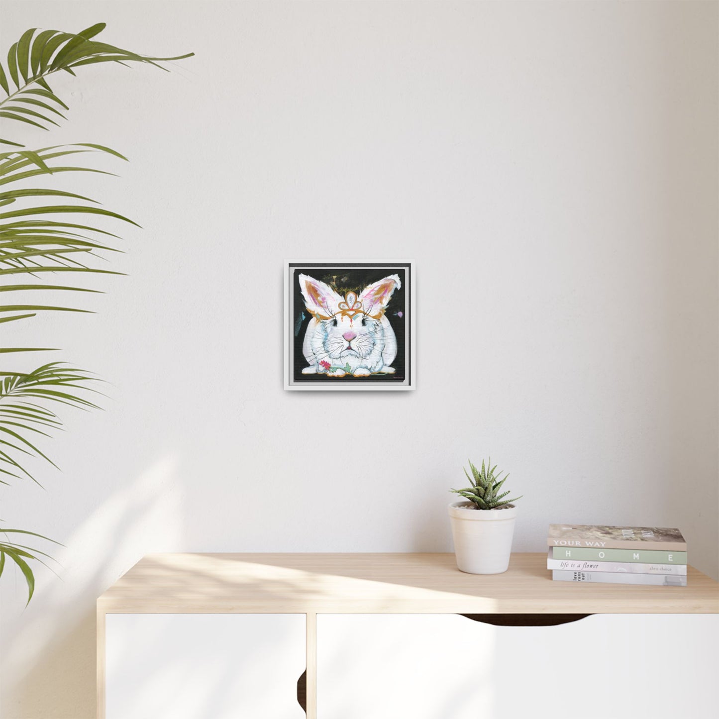 "Princess Fluffy Butter" Framed Canvas Fine Art Reproduction by Zabrina Fine Art