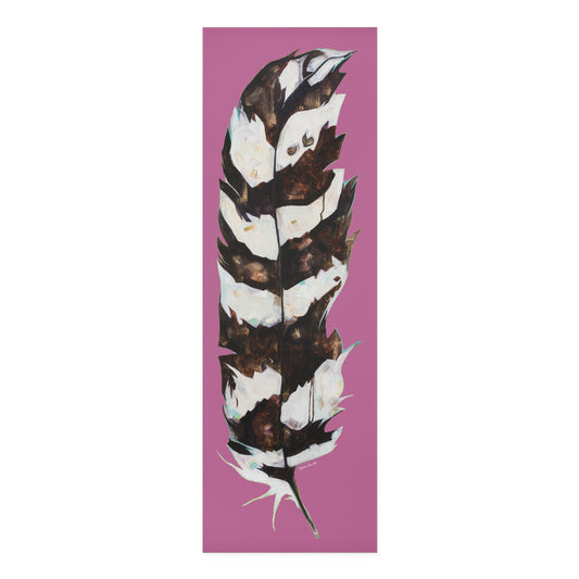 "Feather Pink" Yoga Mat by Zabrina Fine Art