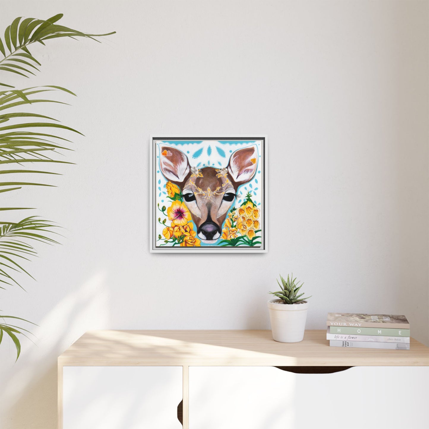 "Gentle Prince" Framed Canvas Fine Art Reproduction by Zabrina Fine Art