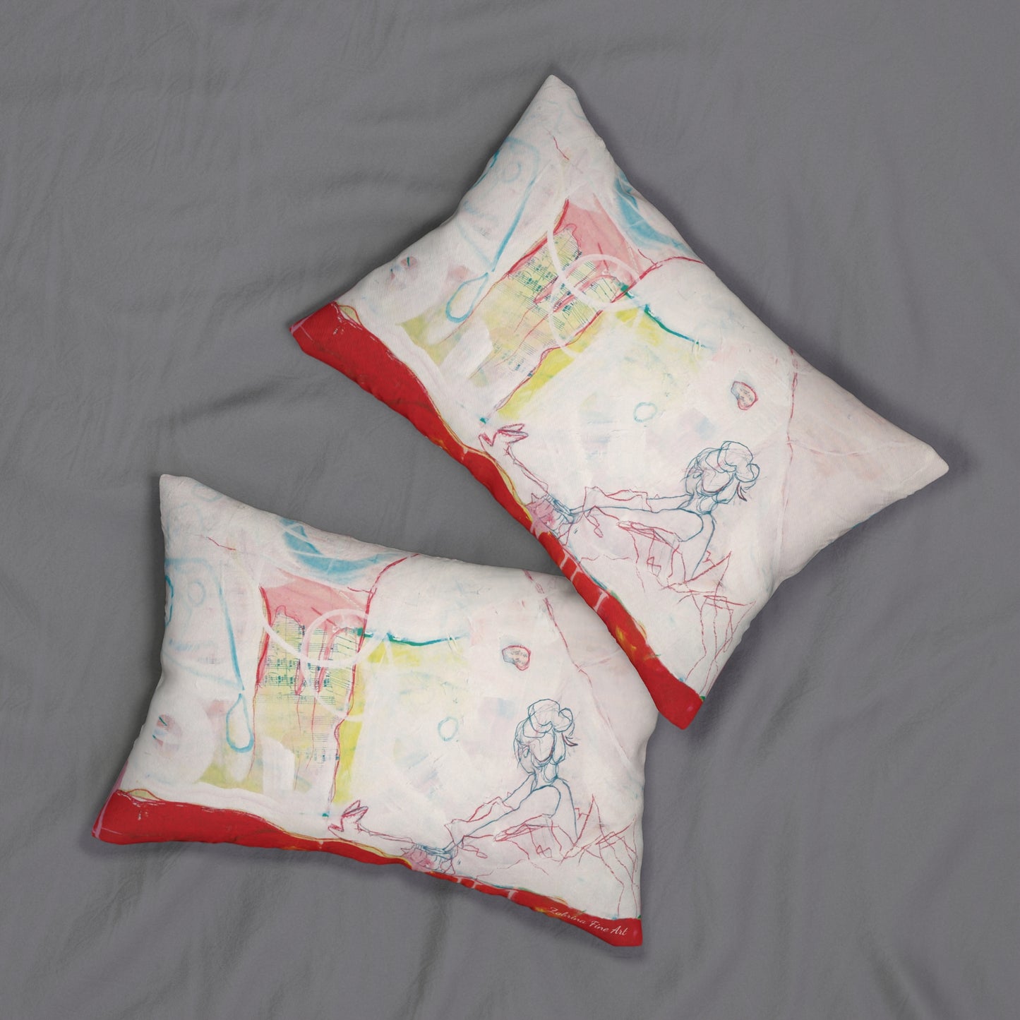 "Moon River" Throw Pillow by Zabrina Fine Art