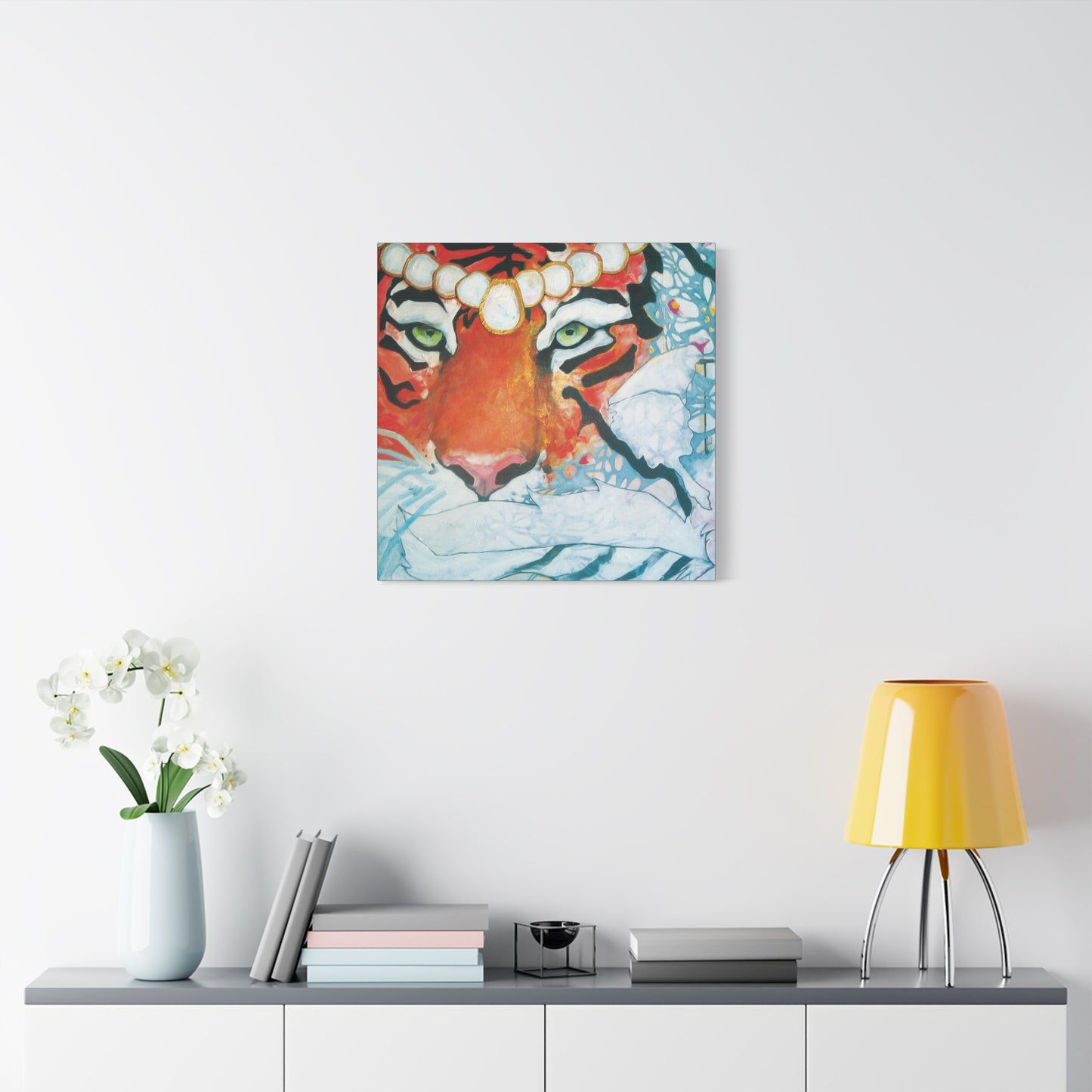 "Tigress" Unframed Canvas Black Edge Reproduction by Zabrina Fine Art