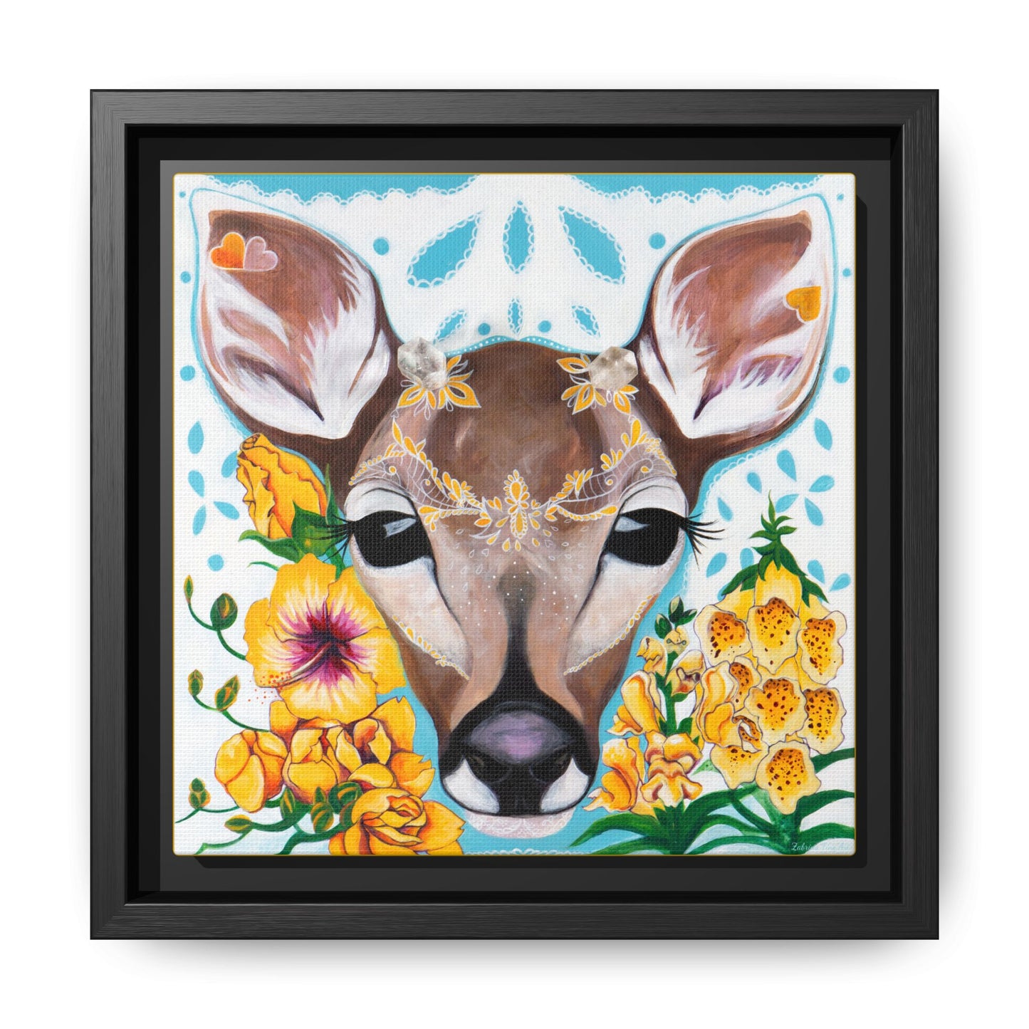 "Gentle Prince" Framed Canvas Fine Art Reproduction by Zabrina Fine Art