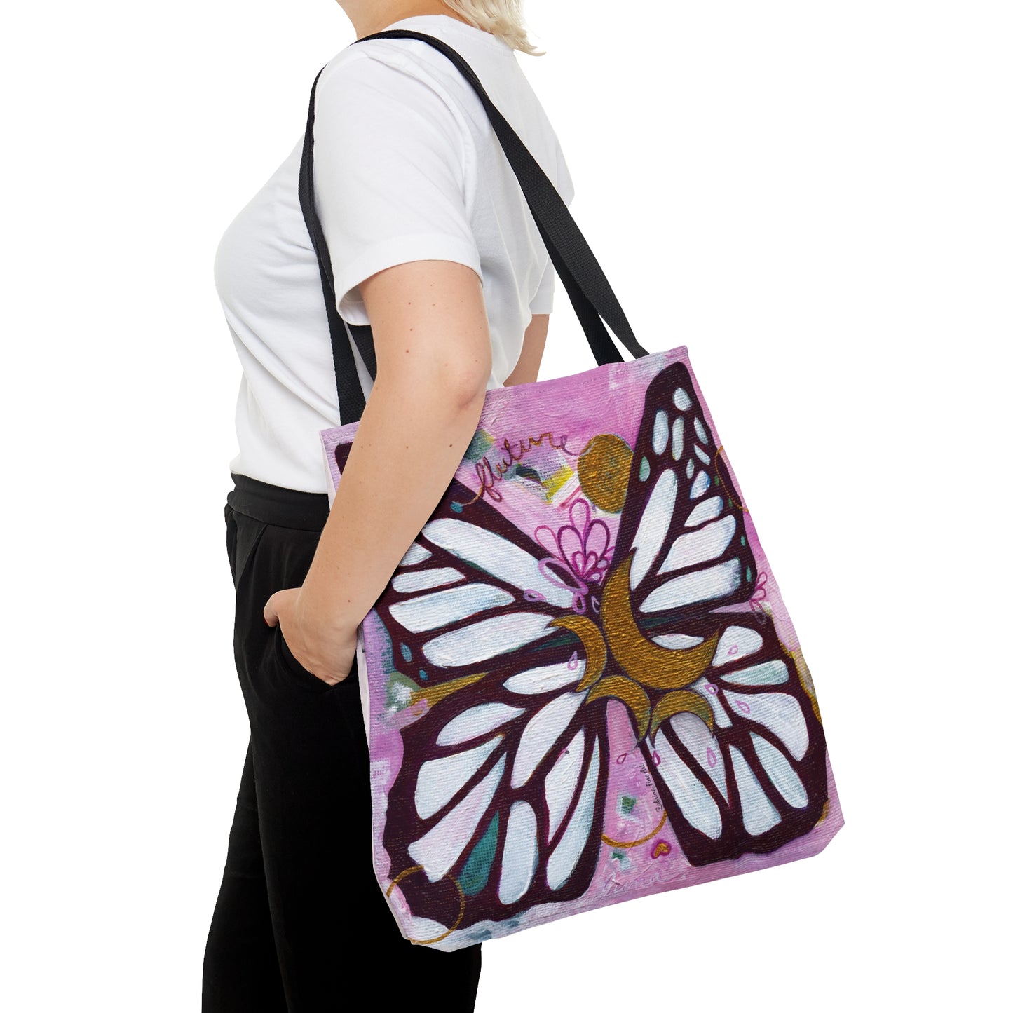 "Two Butterflies" Tote Bag by Zabrina Fine Art