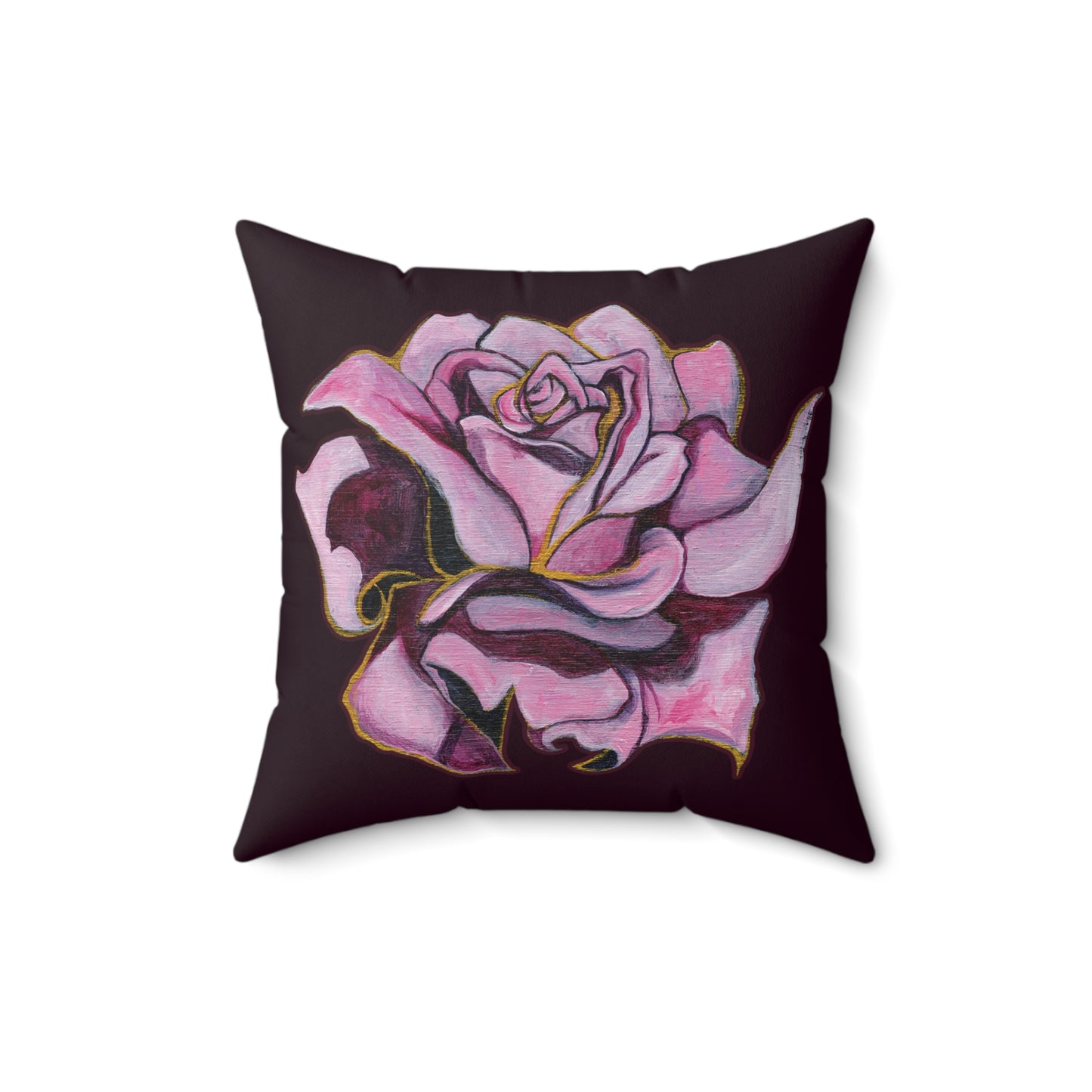 "Roses and Raindrops" Throw Pillow by Zabrina Fine Art