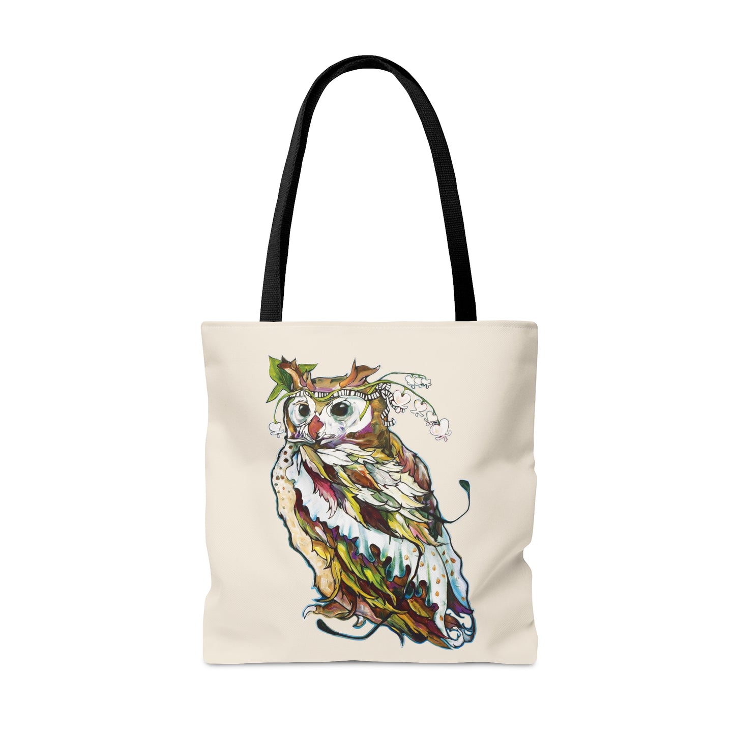 "Two Owls" Tote Bag by Zabrina Fine Art