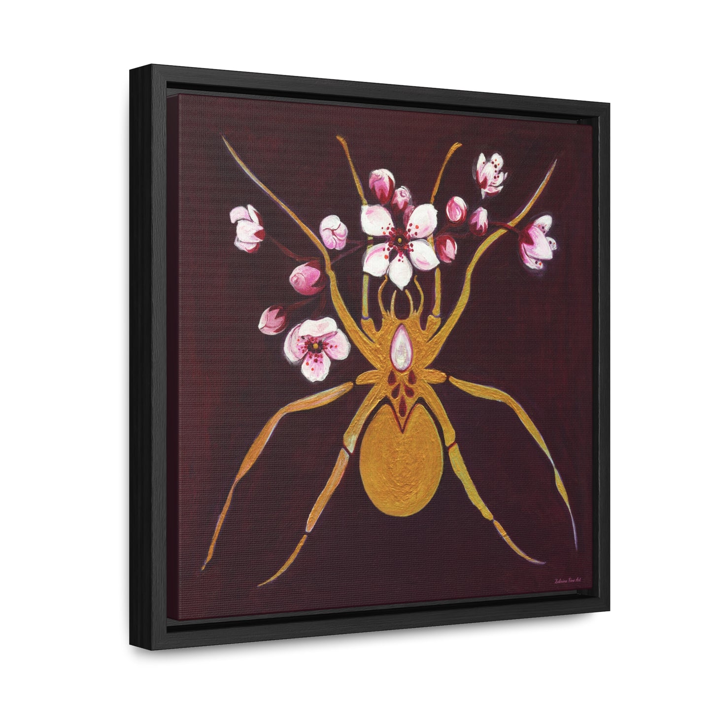 "Gold Spider" Framed Canvas Fine Art Reproduction by Zabrina Fine Art