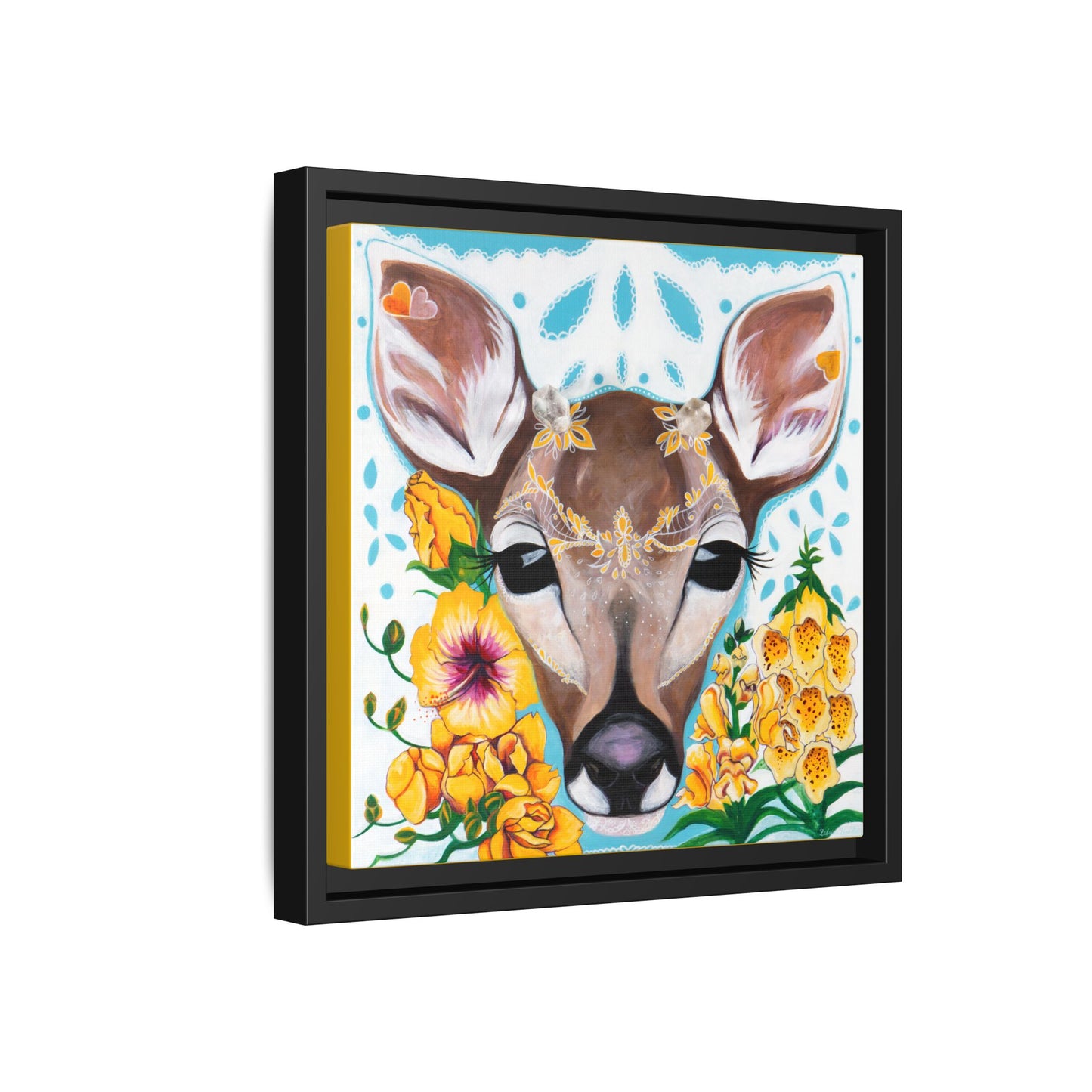 "Gentle Prince" Framed Canvas Fine Art Reproduction by Zabrina Fine Art