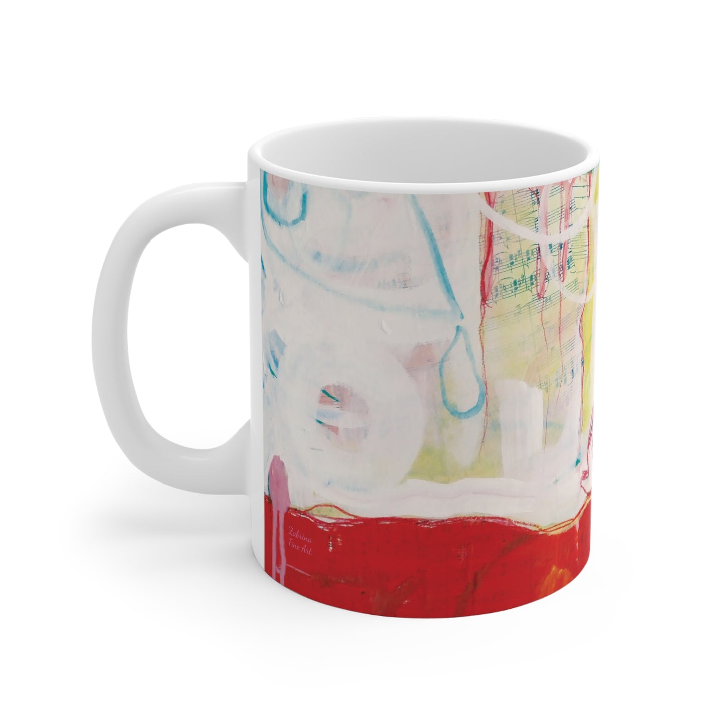 "Moon River Day Dream" Ceramic Coffee Cup White by Zabrina Fine Art