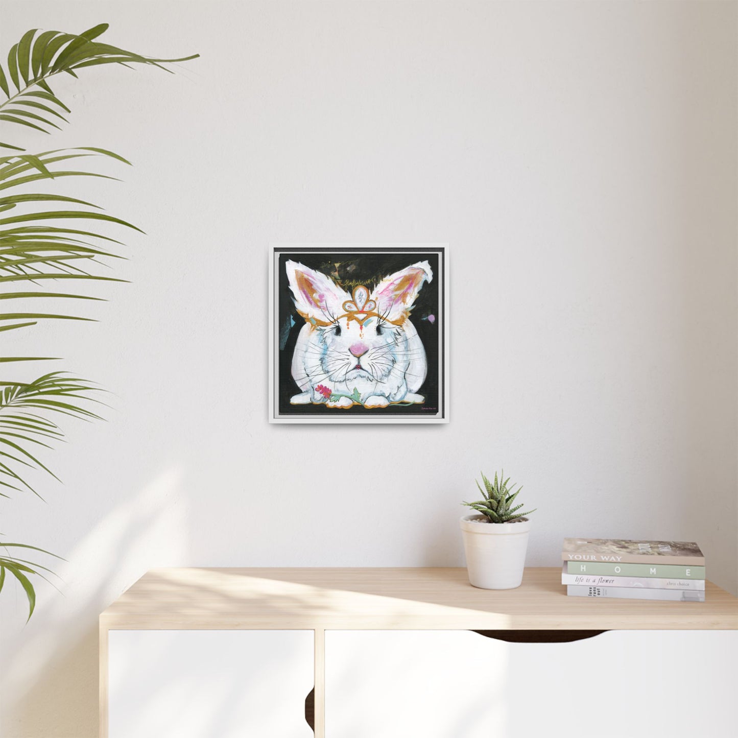"Princess Fluffy Butter" Framed Canvas Fine Art Reproduction by Zabrina Fine Art