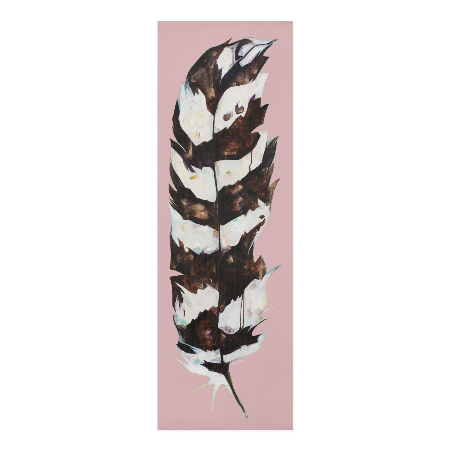 "Feather Shell Pink" Yoga Mat by Zabrina Fine Art