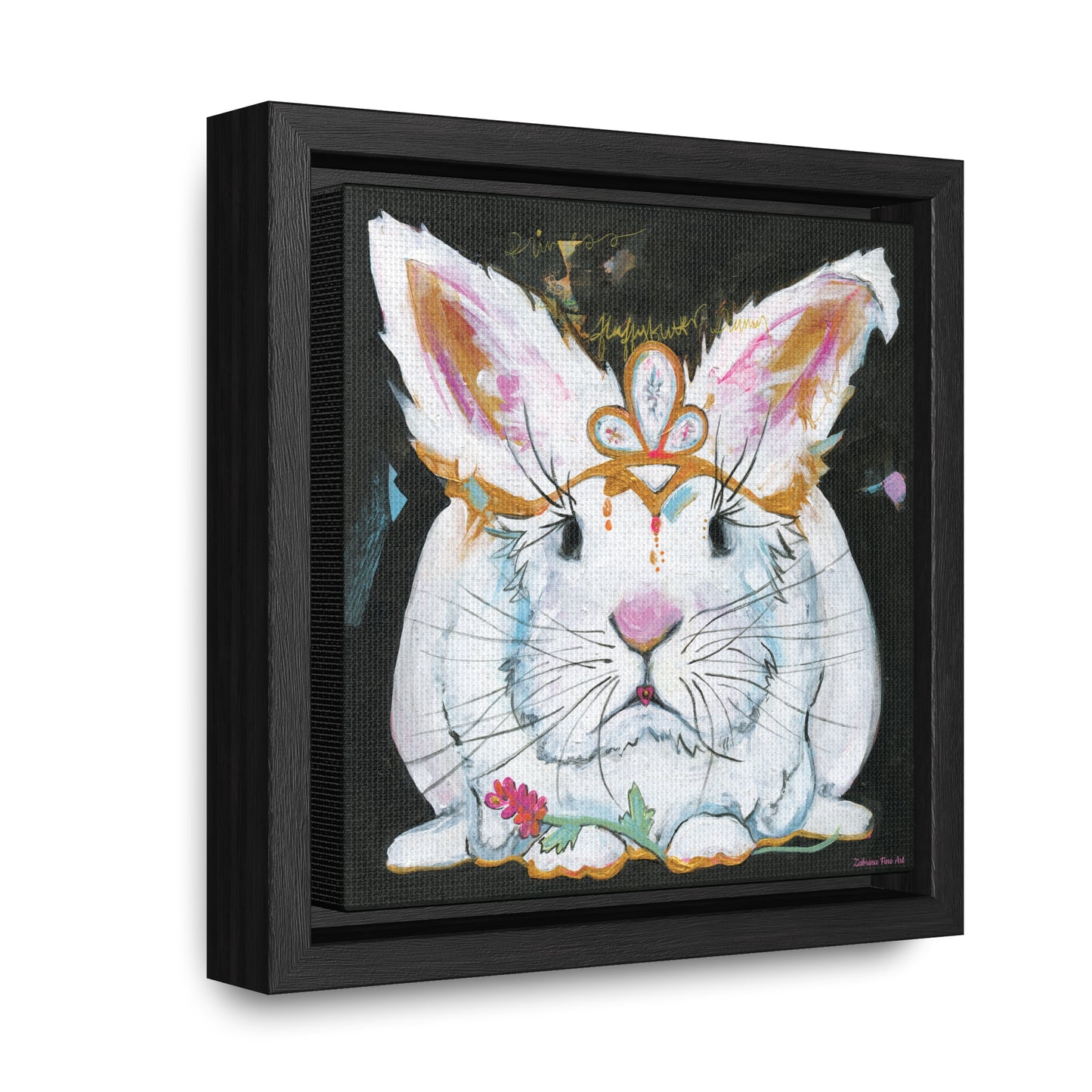 "Princess Fluffy Butter" Framed Canvas Fine Art Reproduction by Zabrina Fine Art