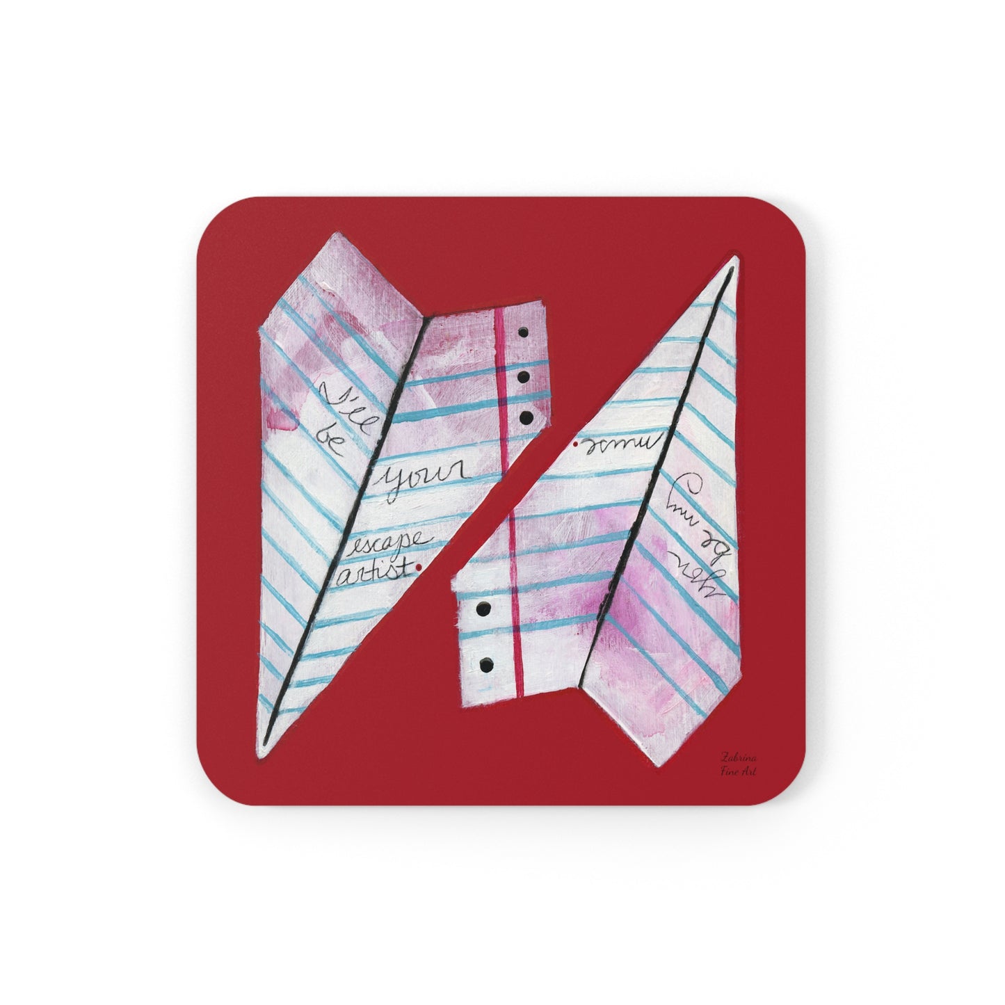 "Paper Planes" Coaster Set by Zabrina Fine Art