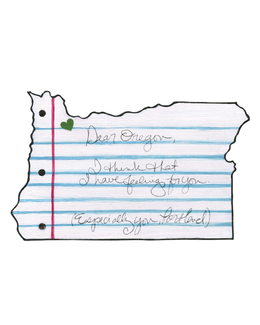 "Dear Oregon" Die-Cut ZSticker