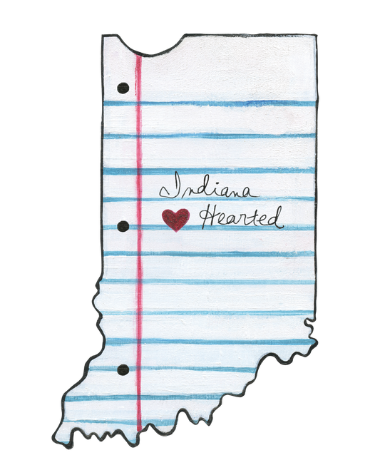 "Indiana Hearted Zsticker" Die-Cut Sticker