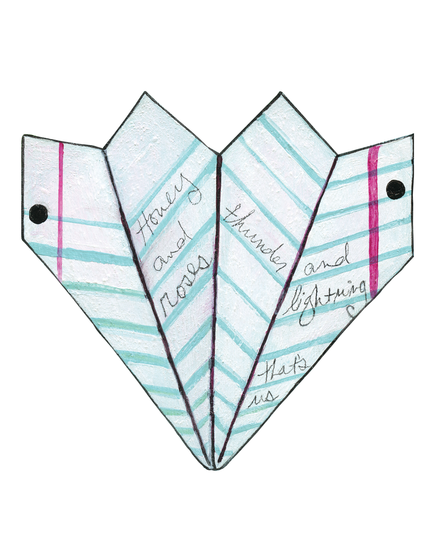 "That's Us Paper Plane Love Letter ZSticker" Die-Cut Sticker