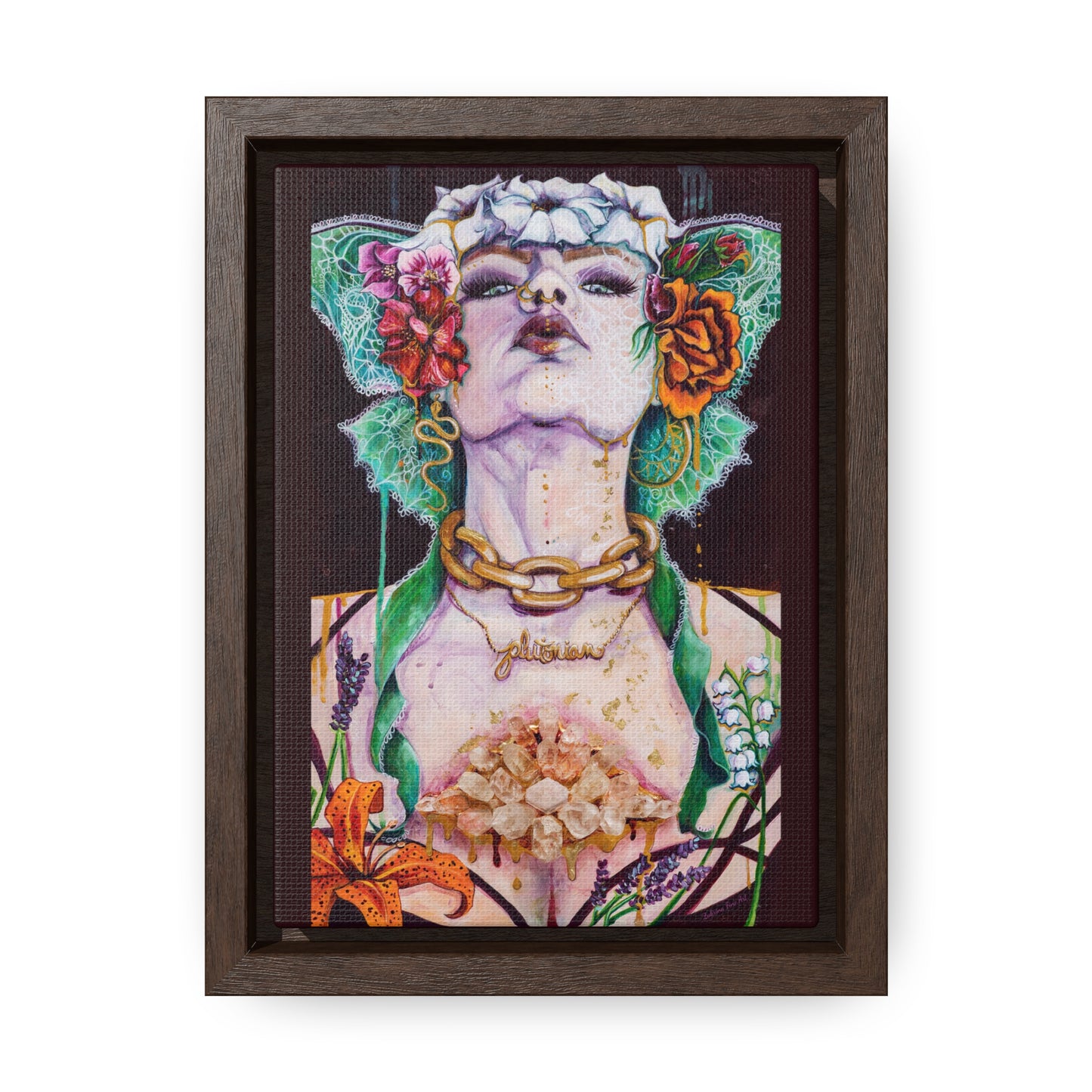 "Persephone Rising" Framed Canvas Fine Art Reproduction by Zabrina Fine Art