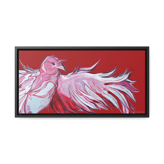 "Red Raven" Framed Canvas Fine Art Reproduction by Zabrina Fine Art